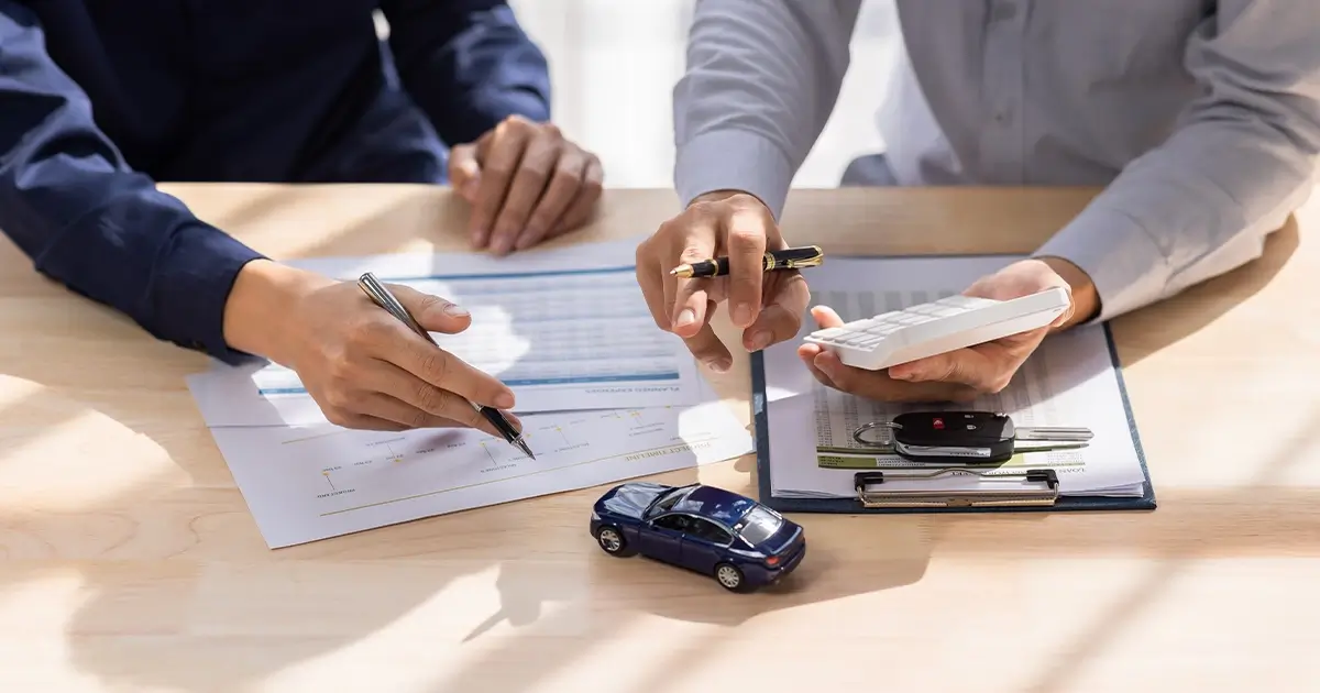 people looking at papers