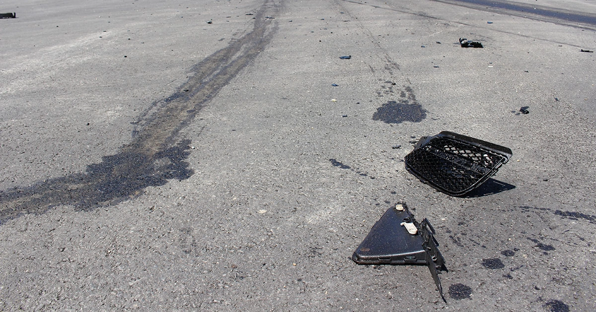 debris on street