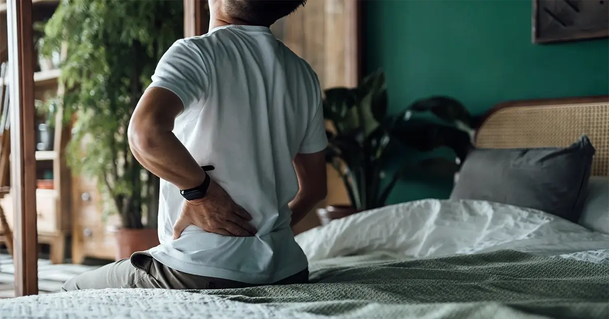 man with back pain